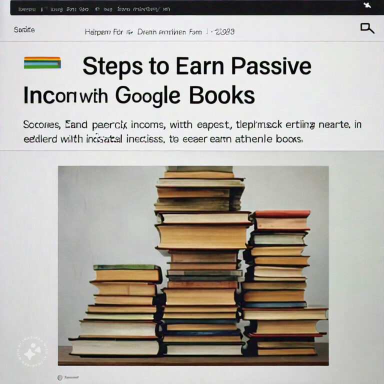 Steps to Earn Passive Income with Google Books